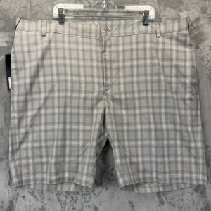 Ping SensorCool Mens Gulf Shorts 44 Graphite Plaid Golf Shorts New With Tags